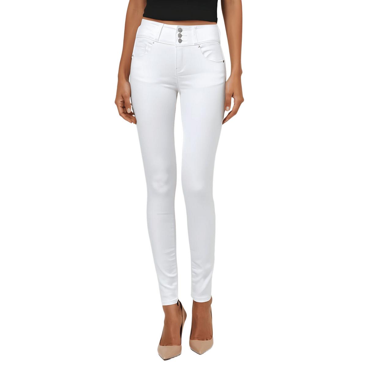 Plus Push Up Jeans aus Stretch-Denim mit konischem Bein