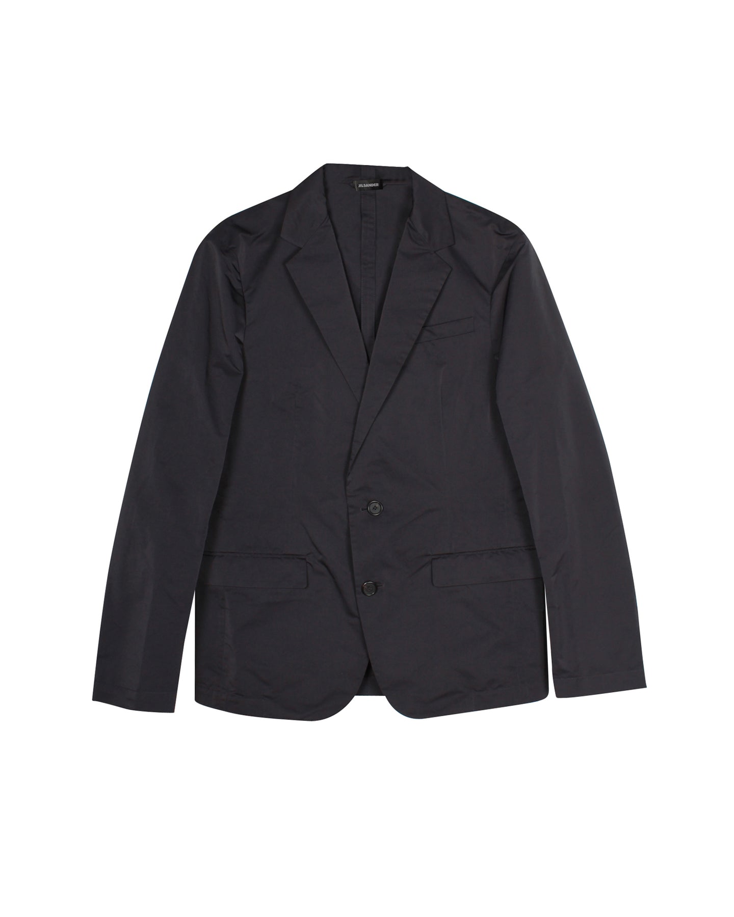 Jil Sander Maßgeschneiderter Single Breasted Blazer aus schwarzem Polyester
