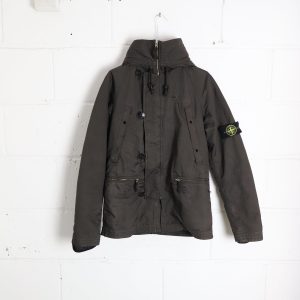 Stone Island Kapuzenjacke aus braunem Polyester