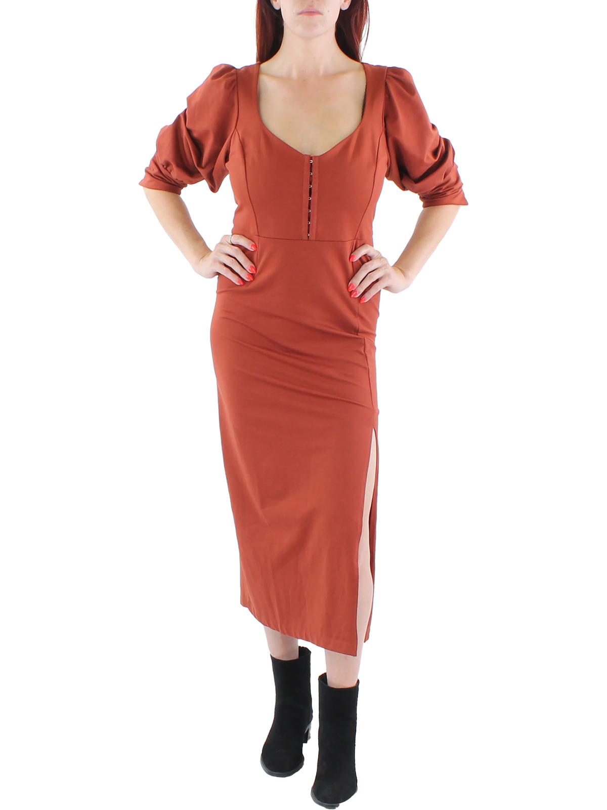 Damen Seite Slit langes Maxikleid
