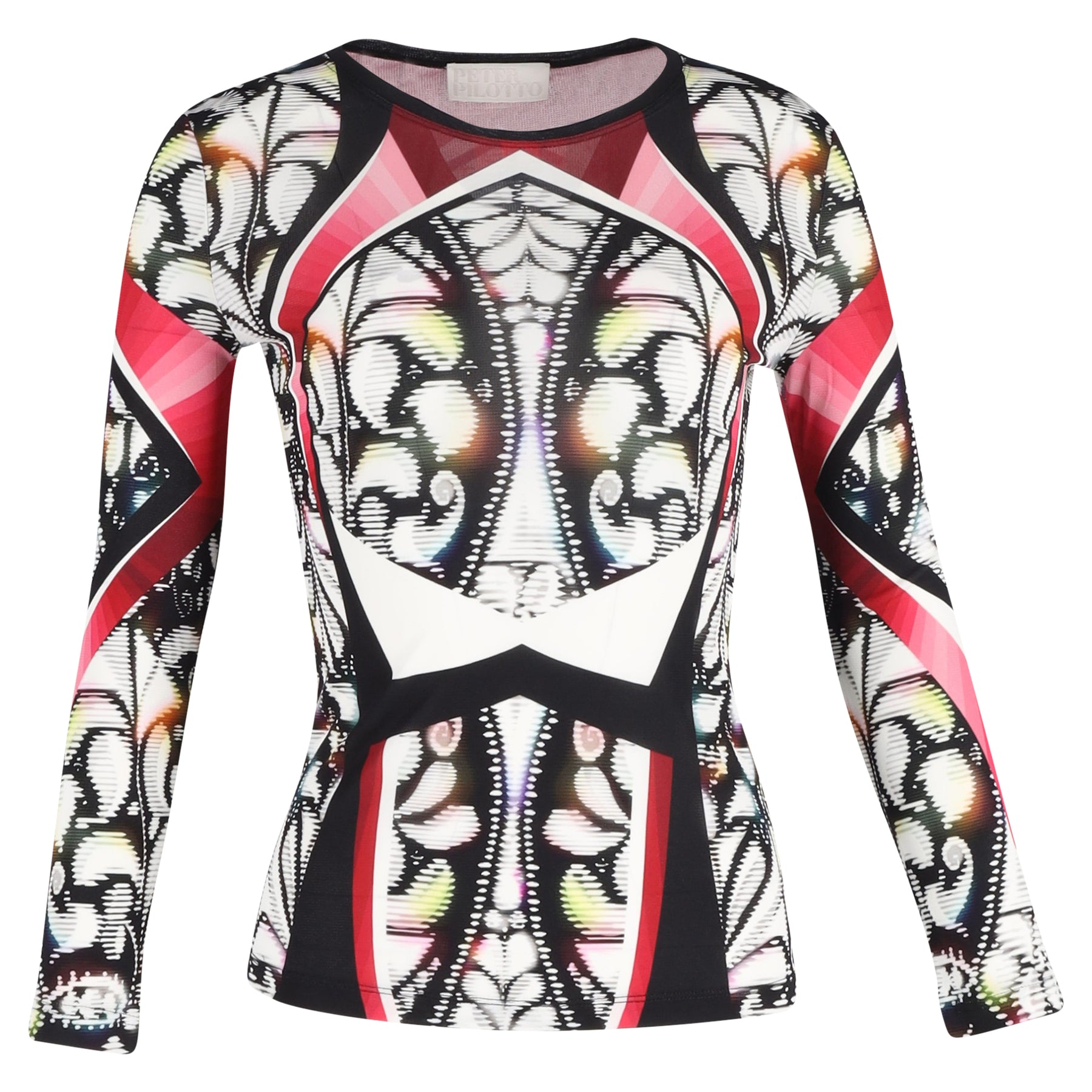 Peter Pilotto Bedrucktes Langarmshirt aus mehrfarbiger Viskose