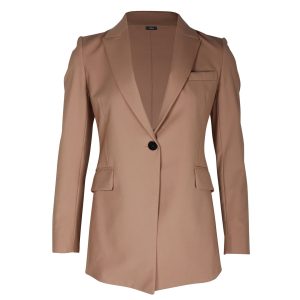 Theory Etiennette Blazer aus brauner Wolle