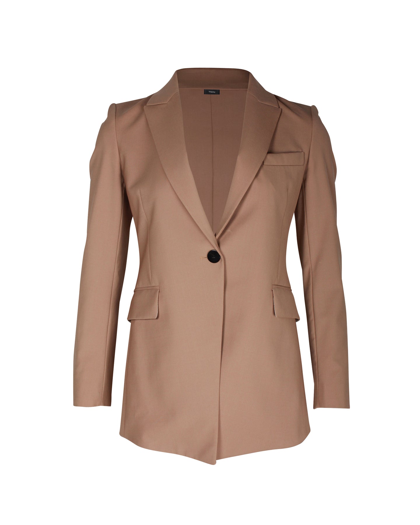 Theory Etiennette Blazer aus brauner Wolle