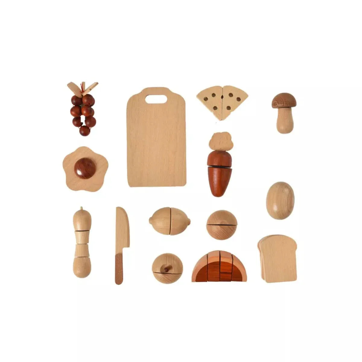 Wooden Play Food Sets für Kinder Küche
