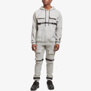 Strapped Up Fleece-Sweatshirthose in grau
