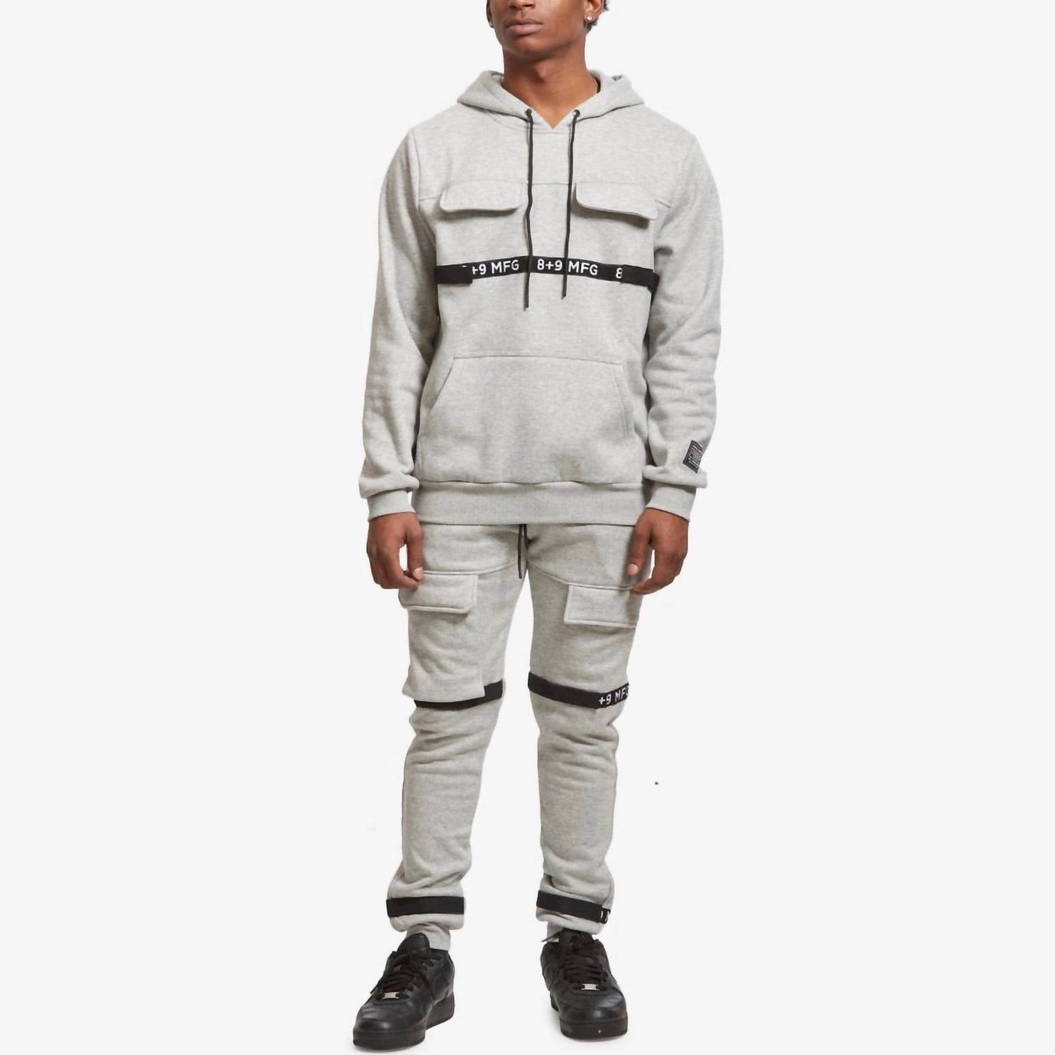 Sweatpants aus Fleece in Grau
