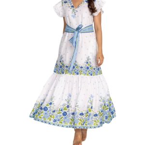 Malibu Maxikleid in Pfingstrosenblau