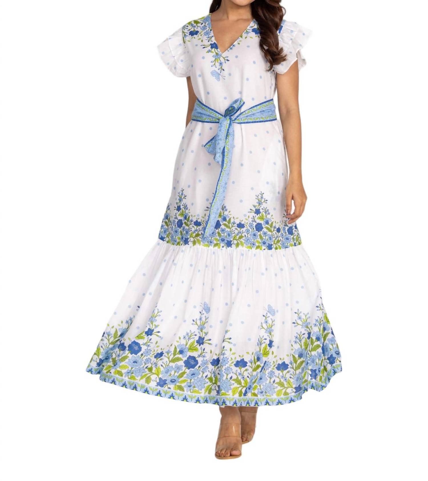 Malibu Maxikleid in Pfingstrosenblau