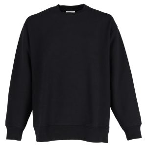 Acne Studios Sweatshirt mit Rundhalsausschnitt aus schwarzer Baumwolle