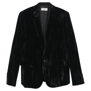 Saint Laurent Blazer aus schwarzem Samt