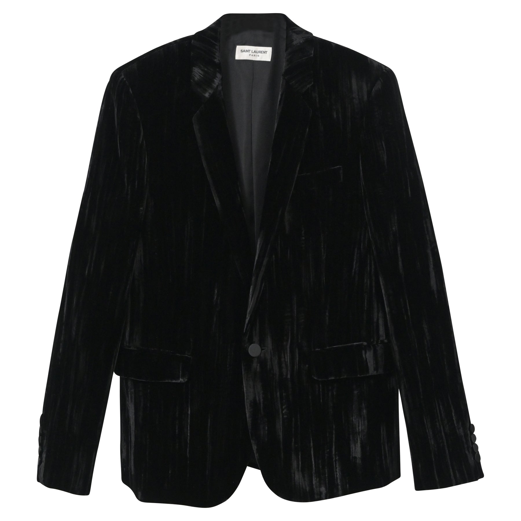 Saint Laurent Blazer aus schwarzem Samt