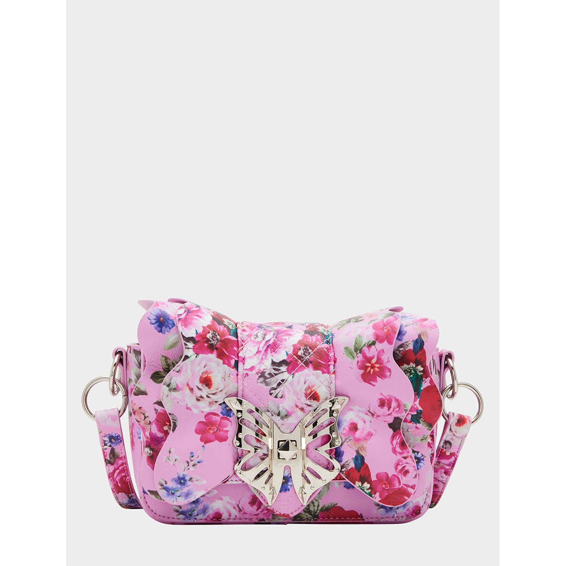 Flüge von Fancy Rüsche Rosa mit Blumenmuster