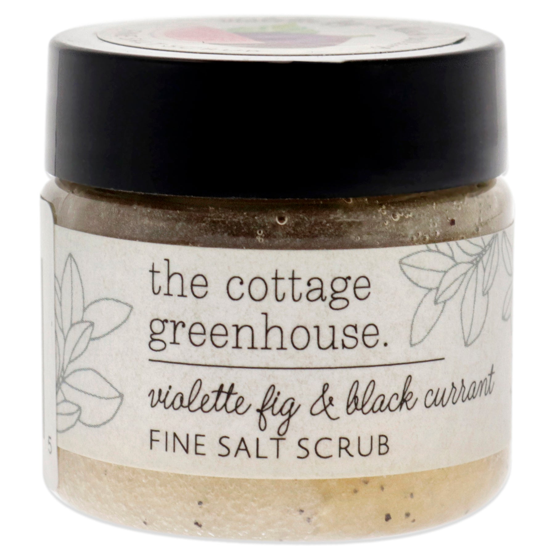 Fine Salz Scrub – Violette Feige und schwarze Johannisbeere von The Cottage Greenhouse für Unisex – 1 oz Scrub
