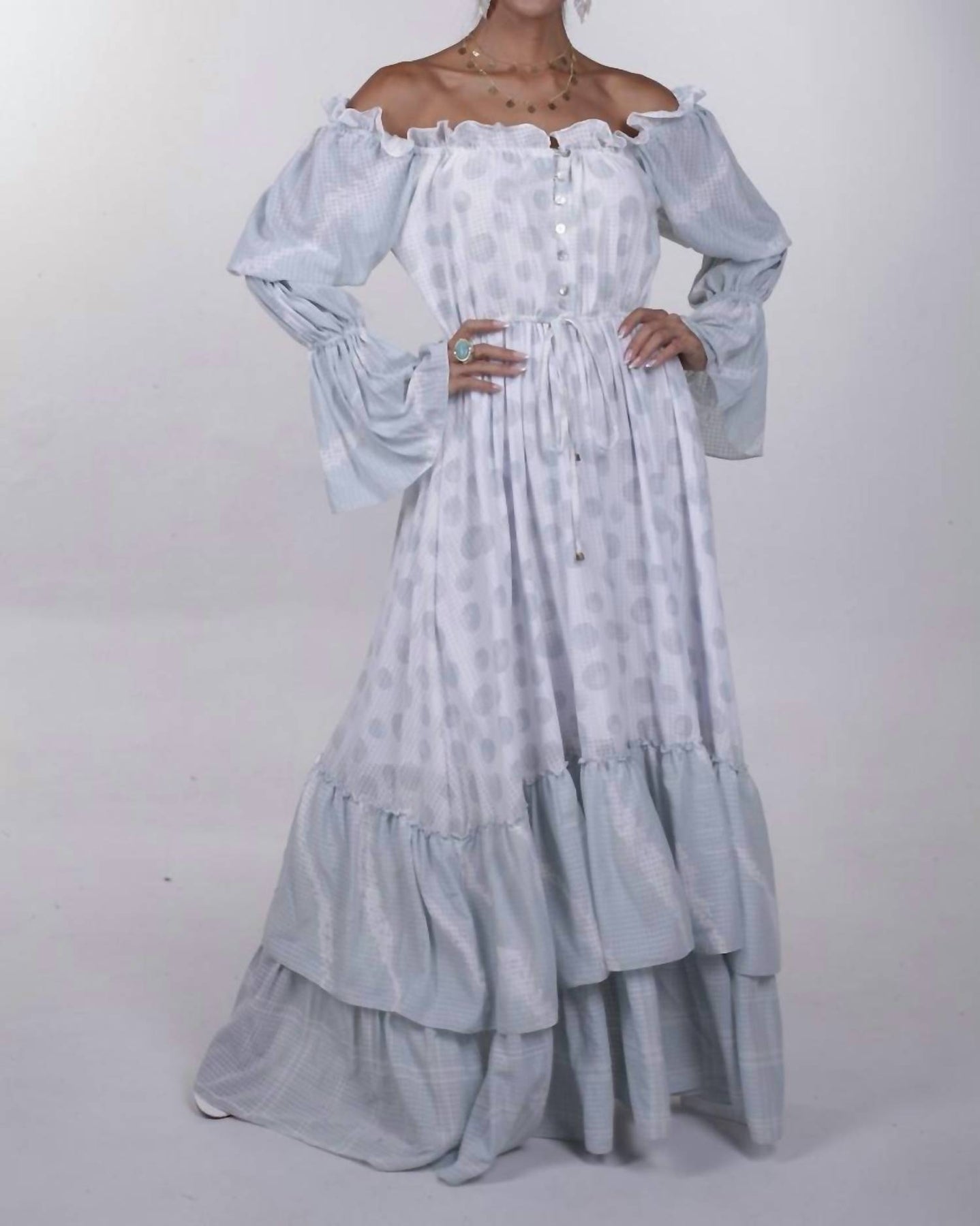 Millie Maxi Kleid im Aqua