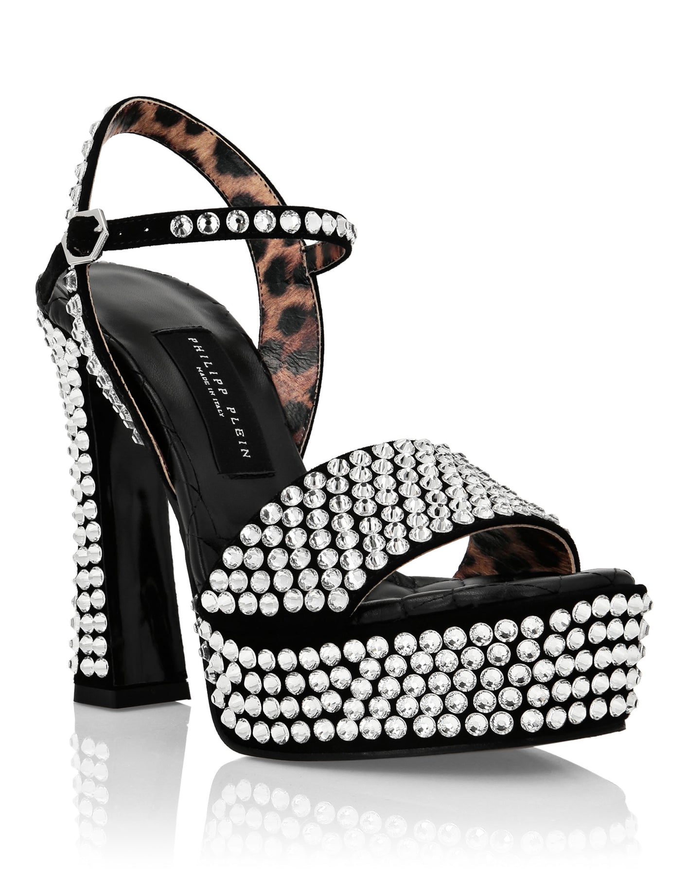Strass Plateausandalen