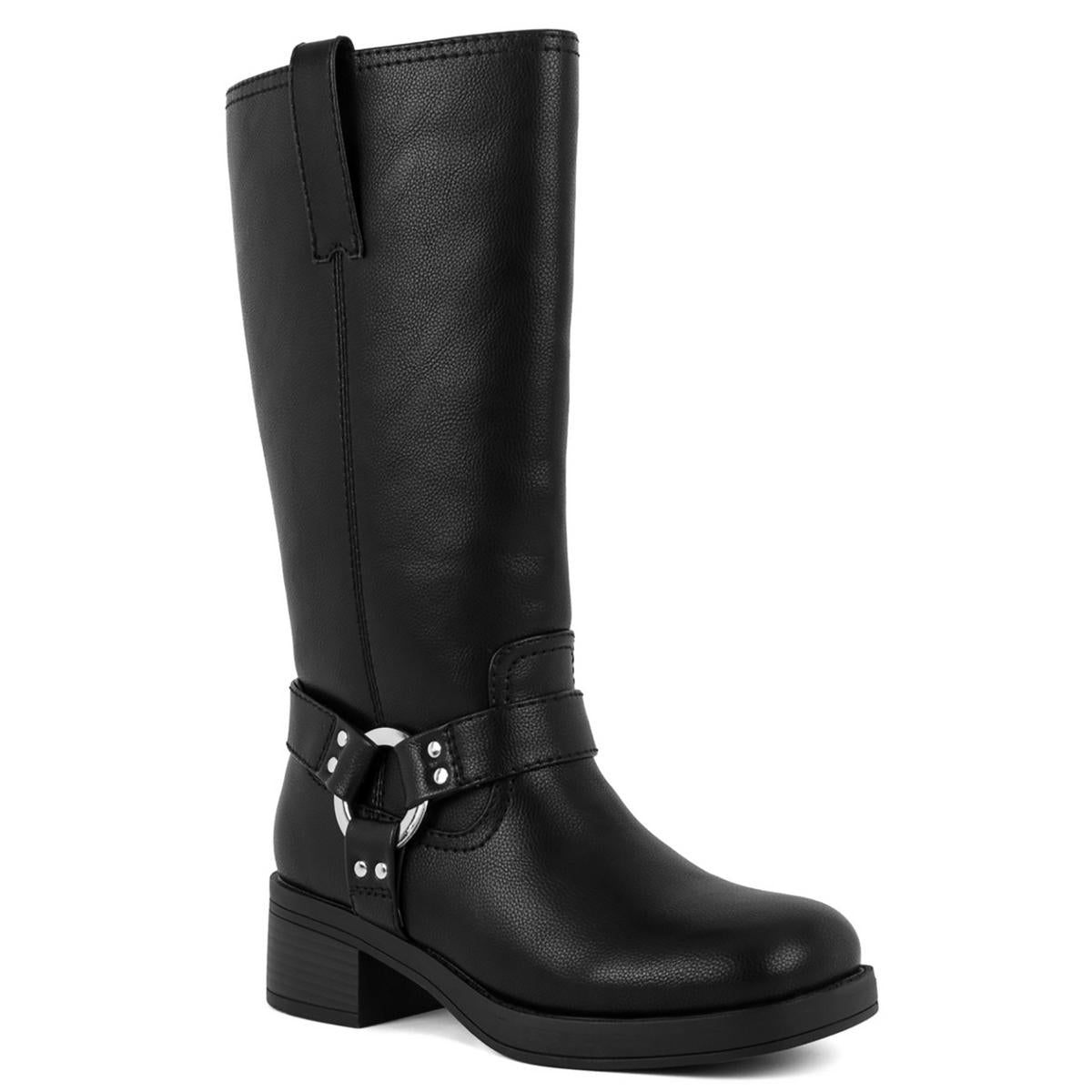 Huncho Tall Stiefel aus massivem Kunstleder