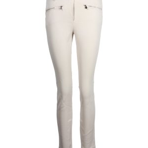 Loro Piana Zipped Pocket Skinny Hosen aus creme Baumwolle