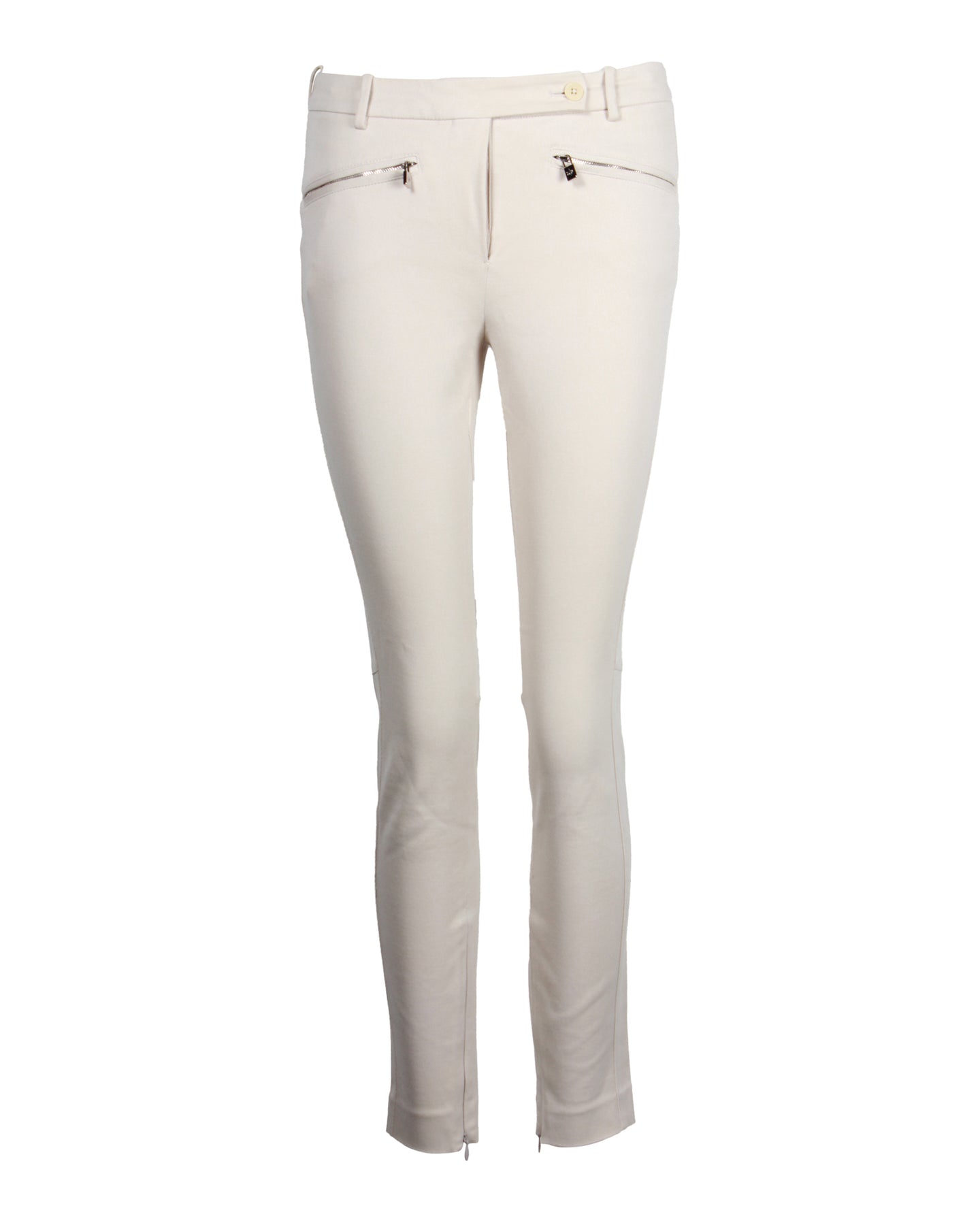 Loro Piana Skinny Hose aus Baumwolle mit Reißverschluss