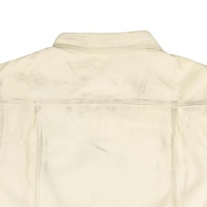 424 auf Fairfax Lacklederjacke – Weiß