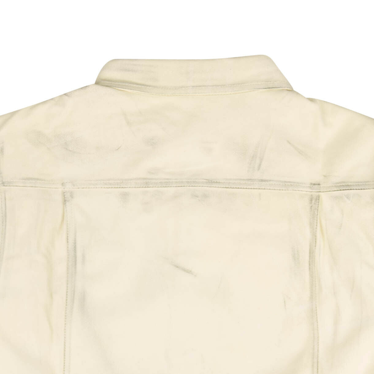 424 auf Fairfax Lacklederjacke – Weiß