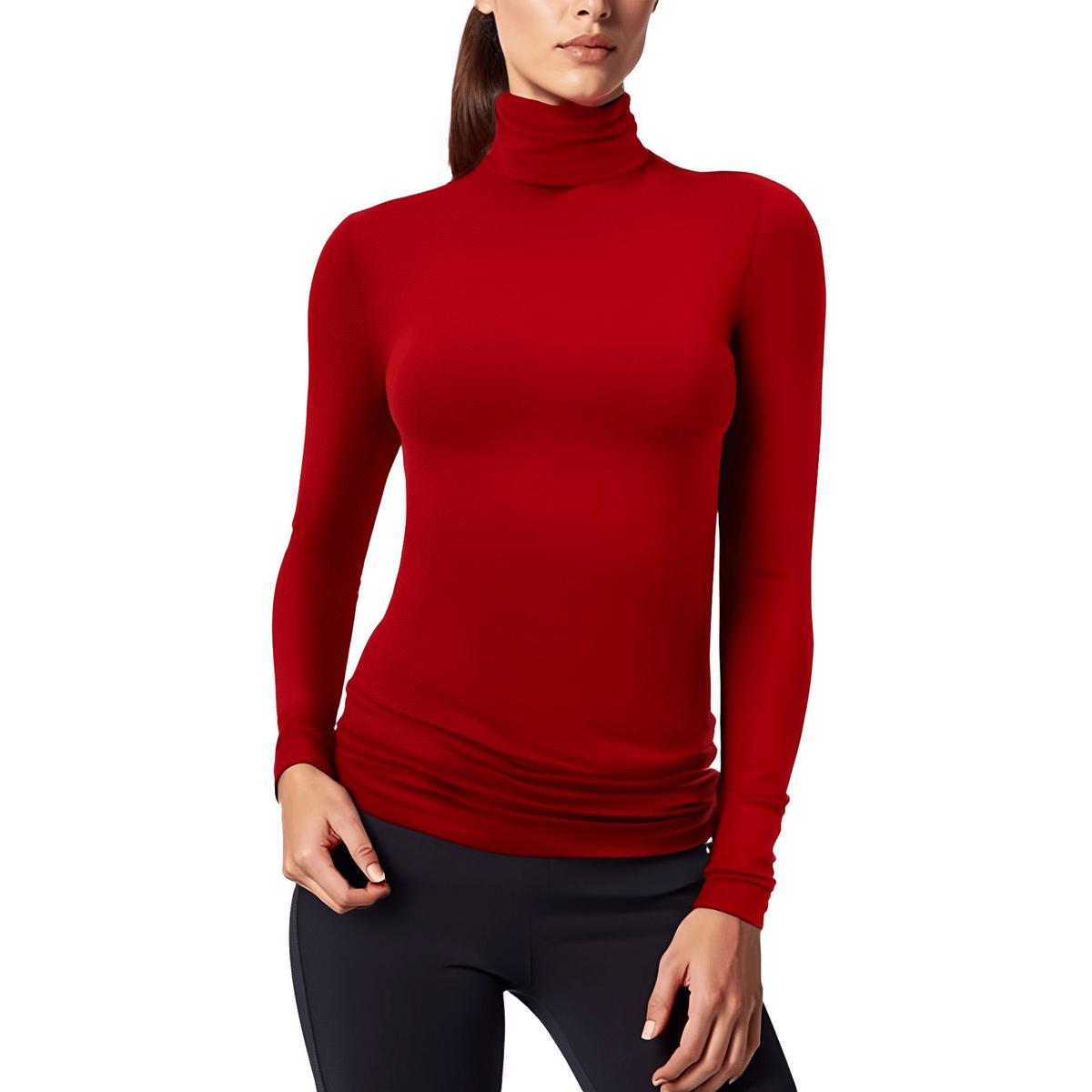 Solid Jersey Rollkragenpullover