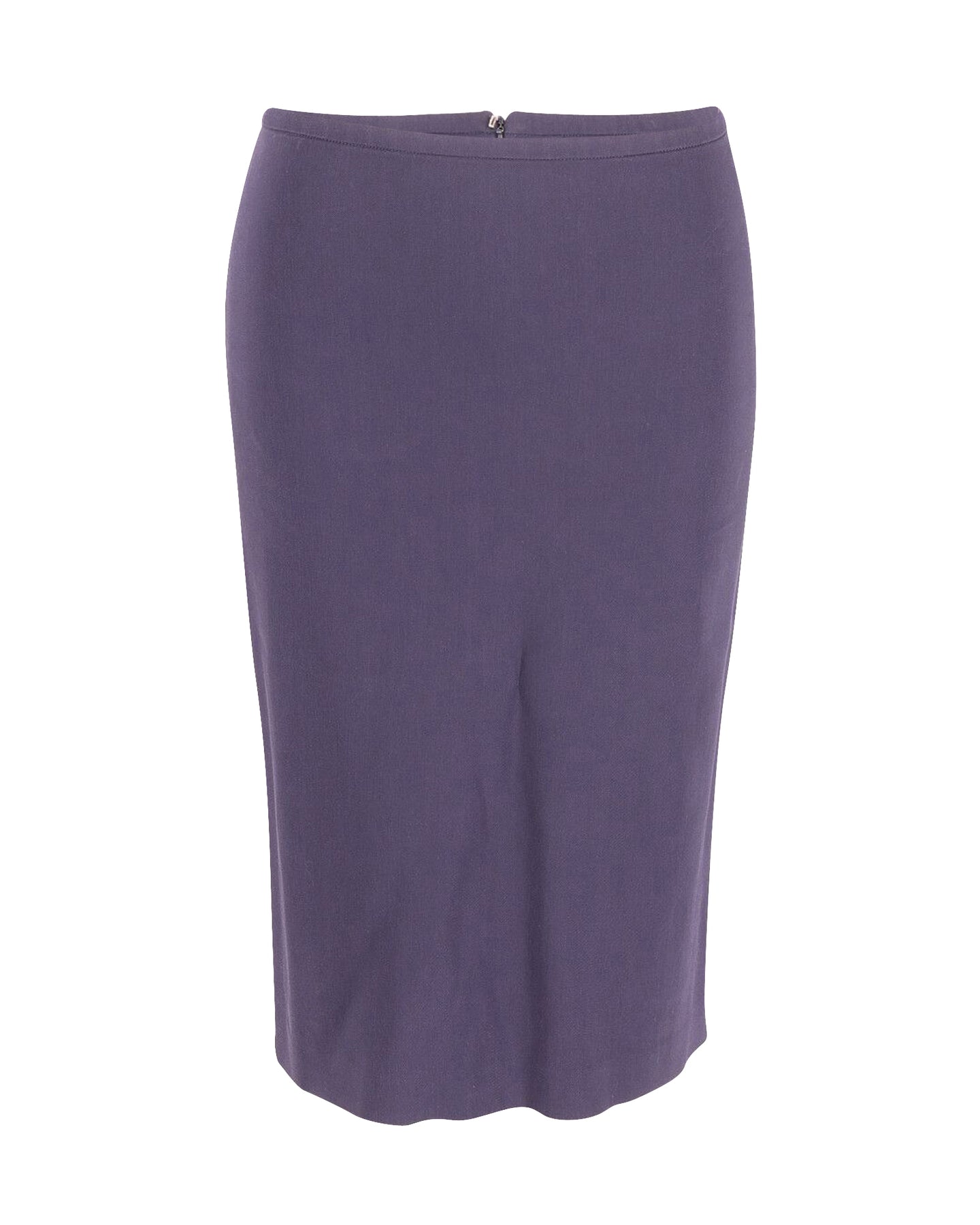 Sportmax Bleistiftrock aus marineblauer Baumwolle