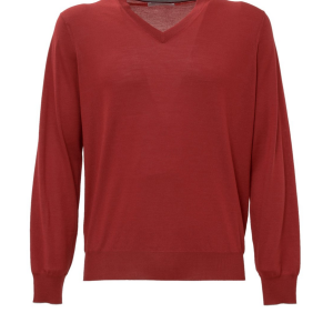 Brunello Cucinelli Herren neue 100% Kaschmir V-Ausschnitt Langarm Pullover