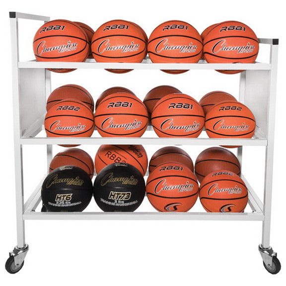 Champion Sports 24 Ball Double weit Ball Cart