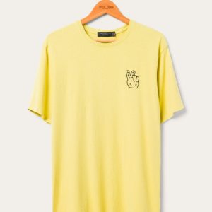 JF Peace + Smiles Logo gestickte Vintage Tee 7734246146108