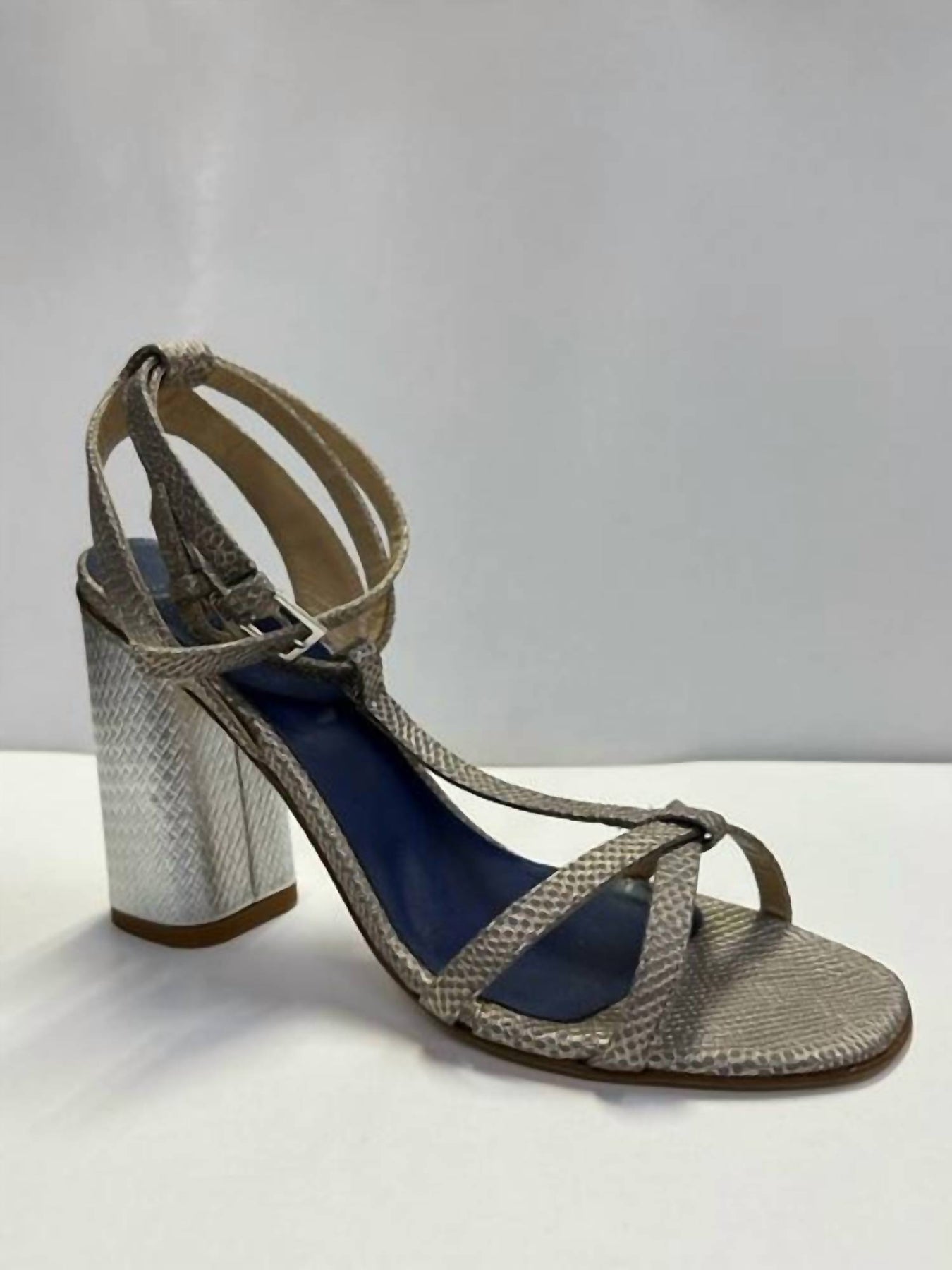Lavagna T-Strap Absatzschuhe in Rame/grigio