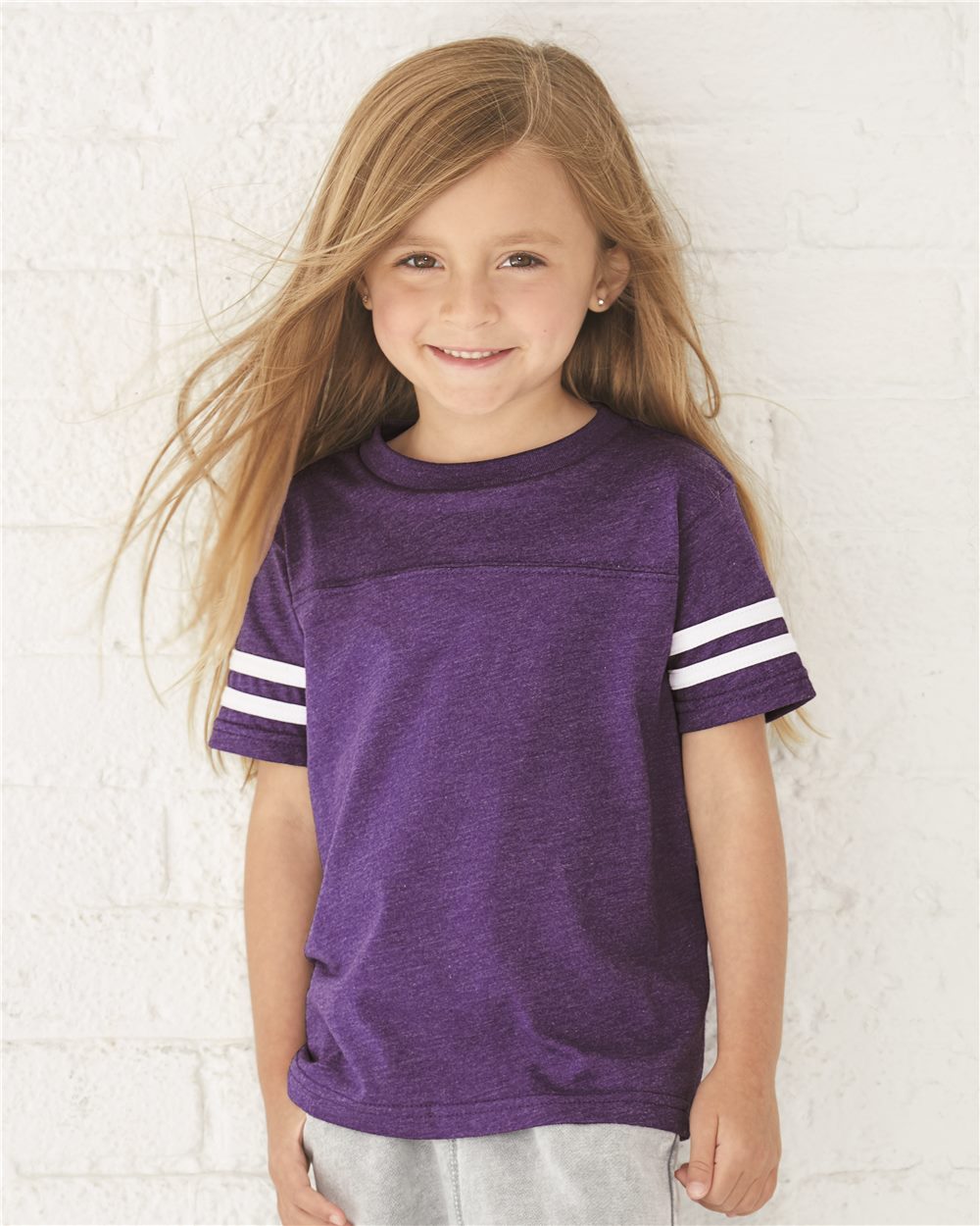 Rabbit Skins Football Fine Jersey-T-Shirt für Kleinkinder