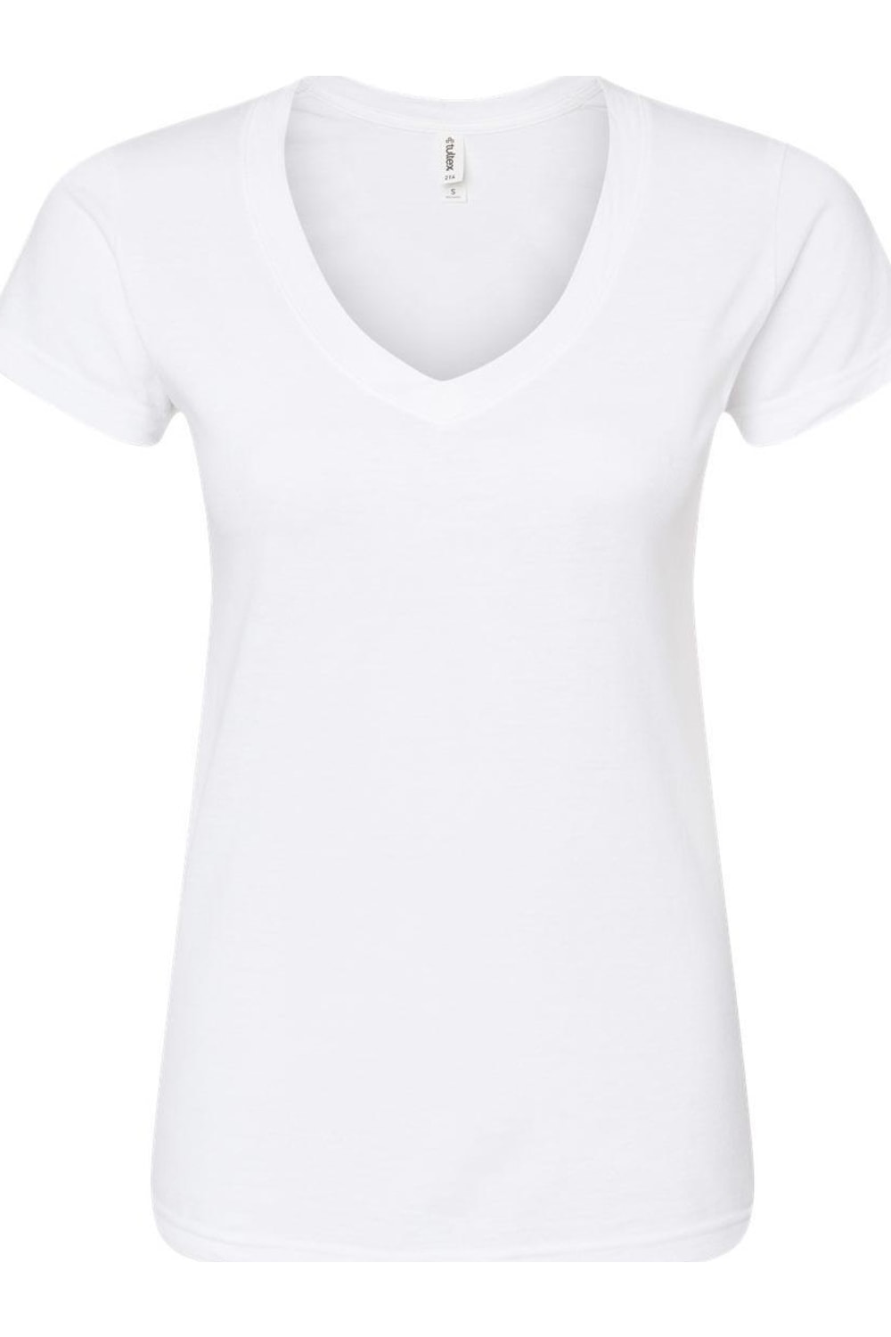 Tultex Damen schmale Passform Fein Jersey V-Ausschnitt T-Shirt