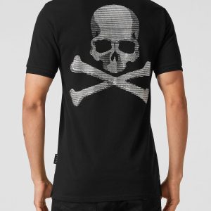 schmale Passform Poloshirt ss Totenschädel & Knochen 7644980314172