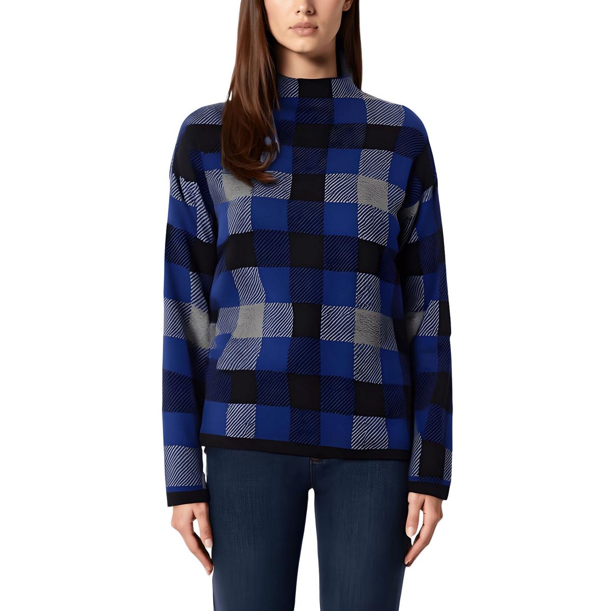Pullover mit einem Rundhalsausschnitt aus Mock