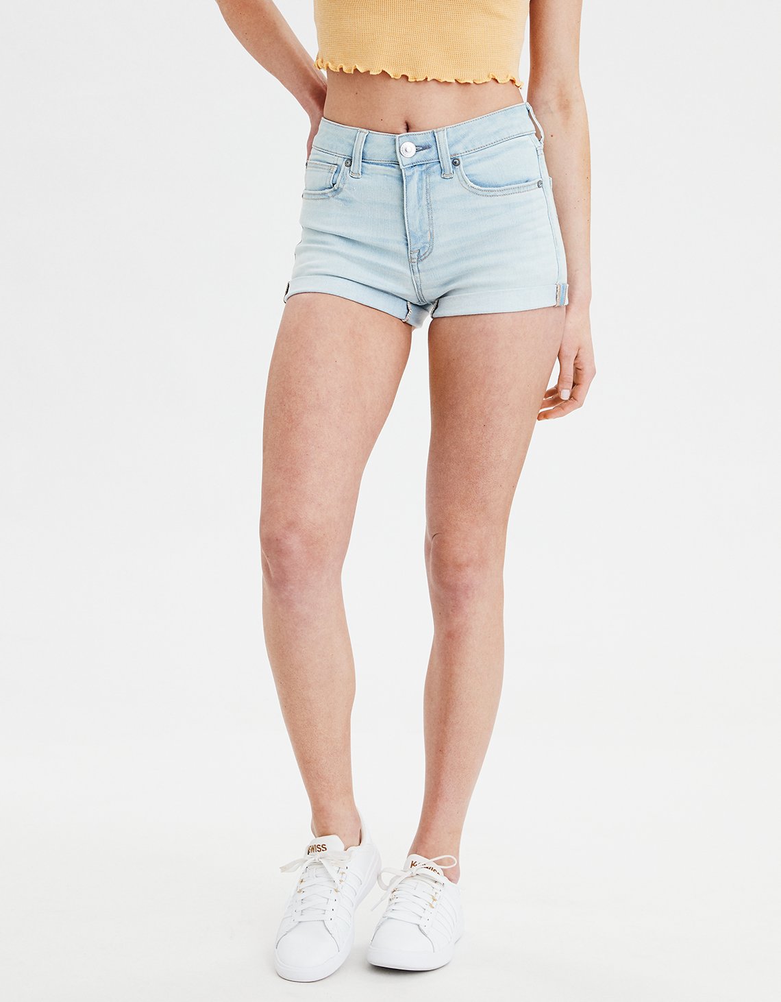 AE Ne(x)t High-Waisted Denim Shorts mit hohem Bund