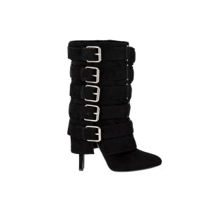 Balmain Stiefel mit hohem Absatz in Schwarz
