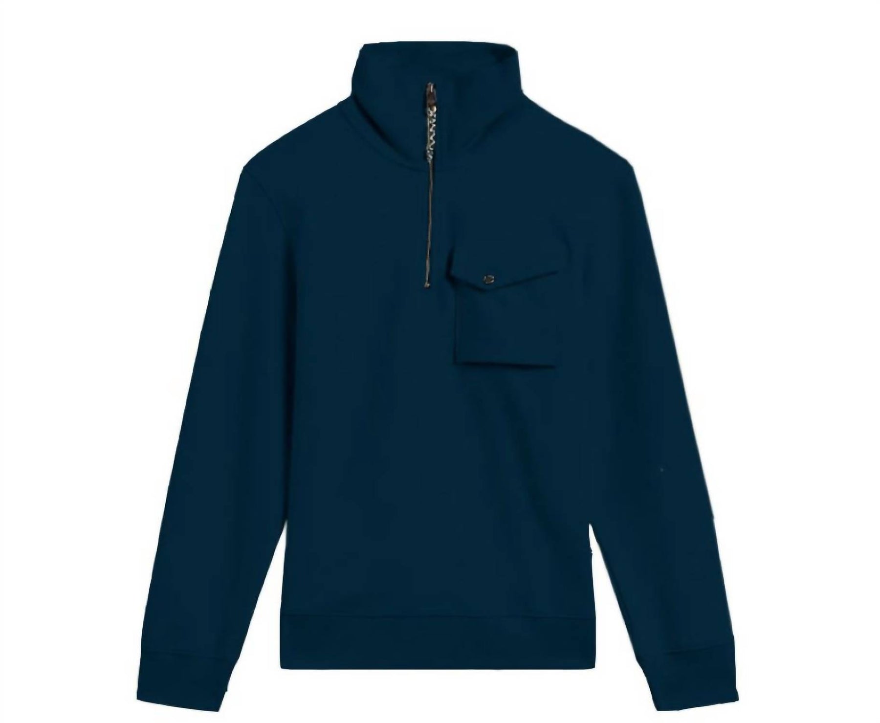 Herren Ecos Sweatshirt aus Baumwolle mit halbem Reißverschluss