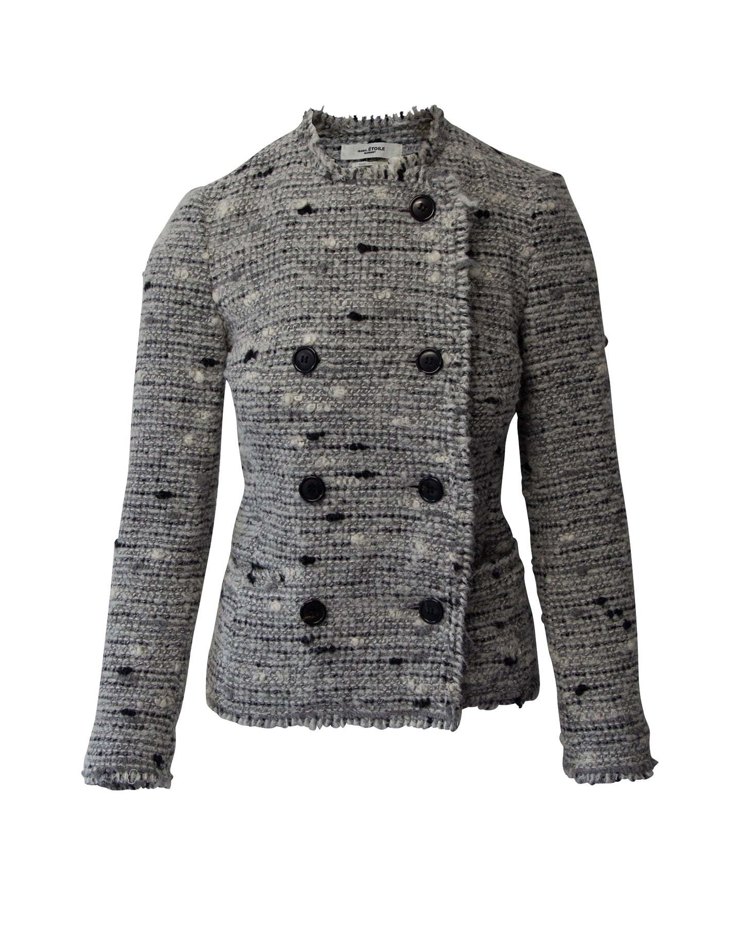 Isabel Marant Etoile zweireihig Jacke aus grauem Acryl