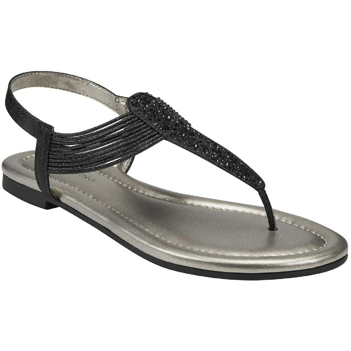Kayte glitzernde, juwelenbesetzte Zehensandalen