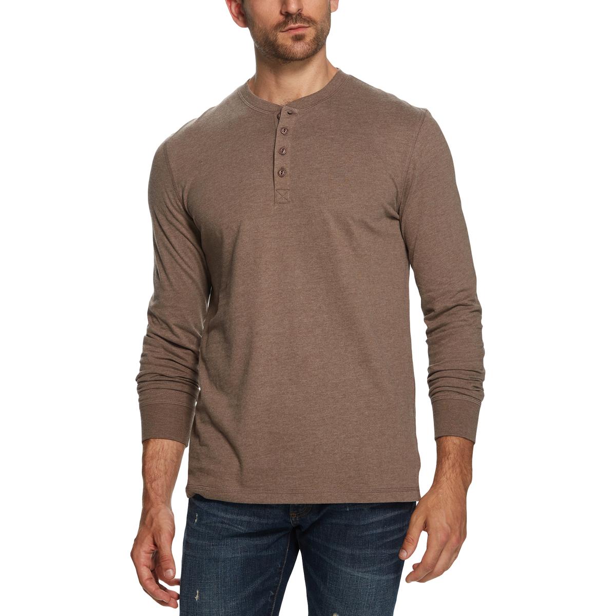 Langarm Freizeithemd Henley