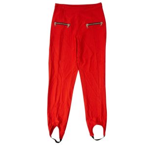 Unravel Project schmale Passform Steigbügelhose – Rot