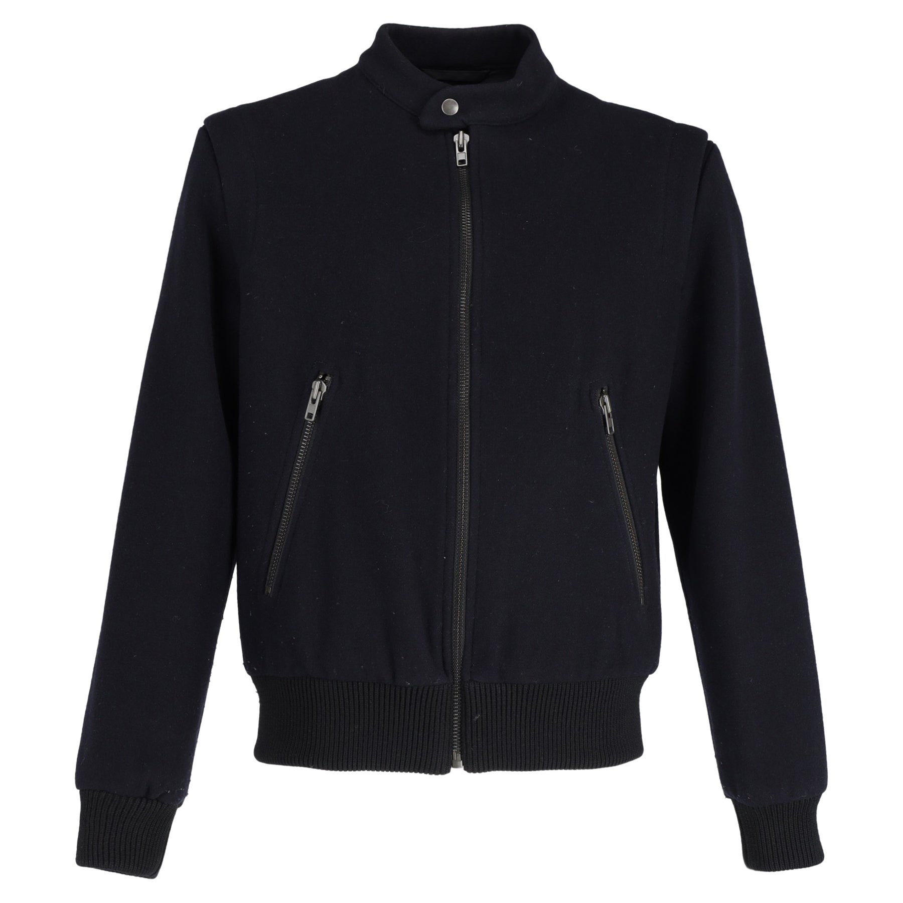 Maison Margiela Varsity Jacke Größe in Dunkelblau Blau Wolle