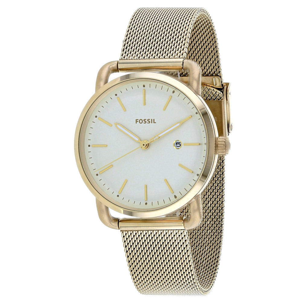 Fossil Damen Commuter gelbes Zifferblatt Uhr