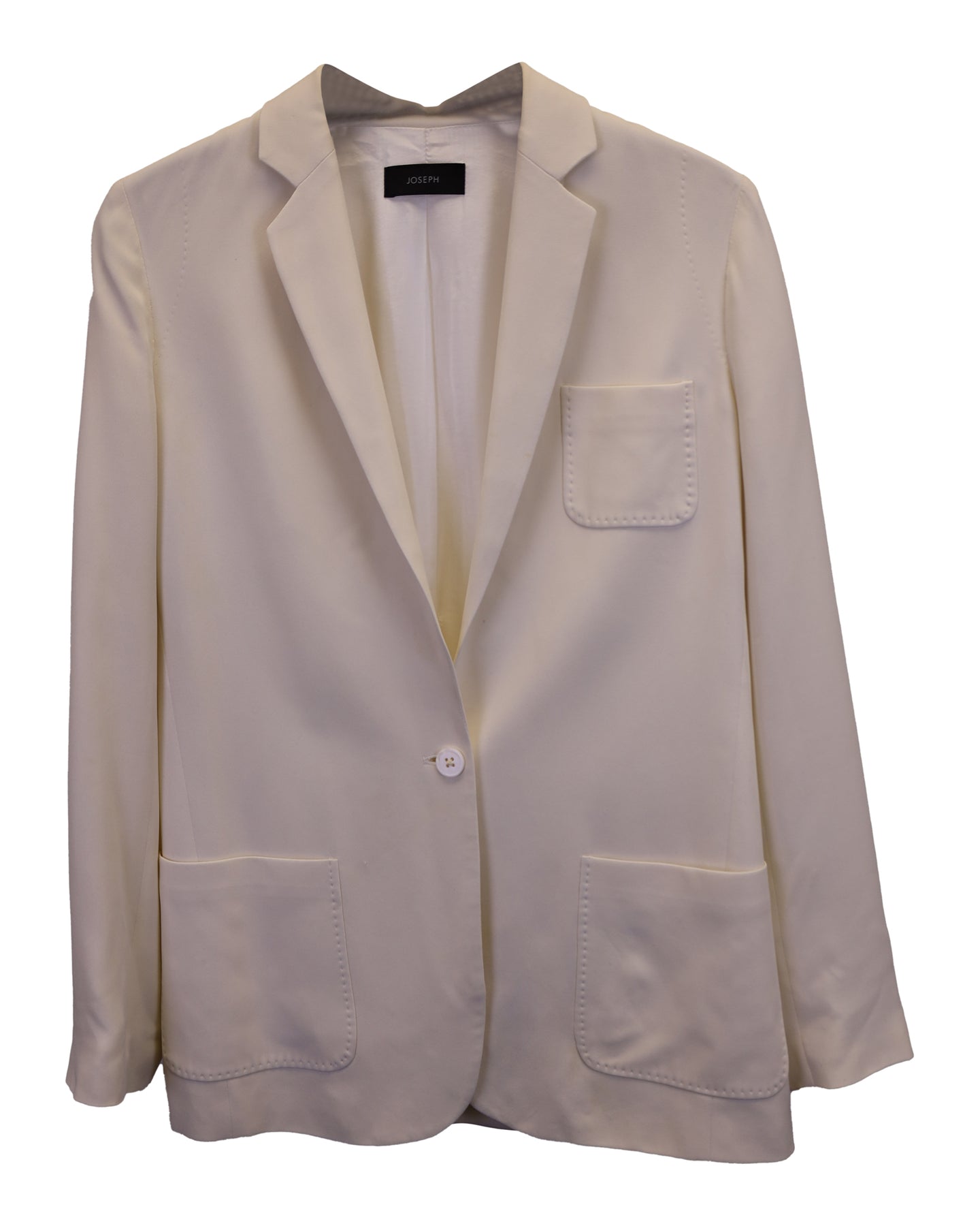 Joseph Einreiher Blazer in Elfenbein Seide