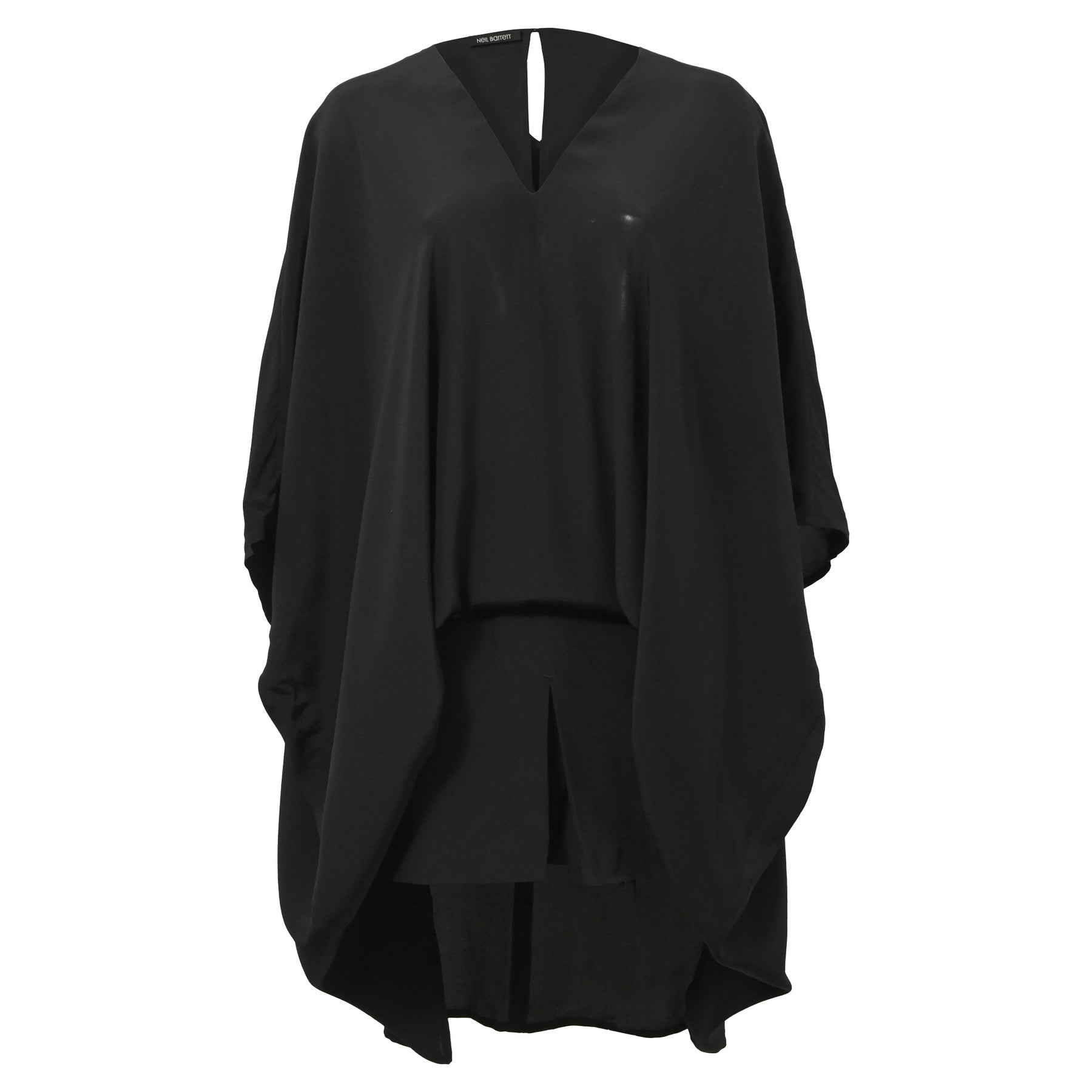 Neil Barrett Kleid mit V-Ausschnitt in Schwarz
