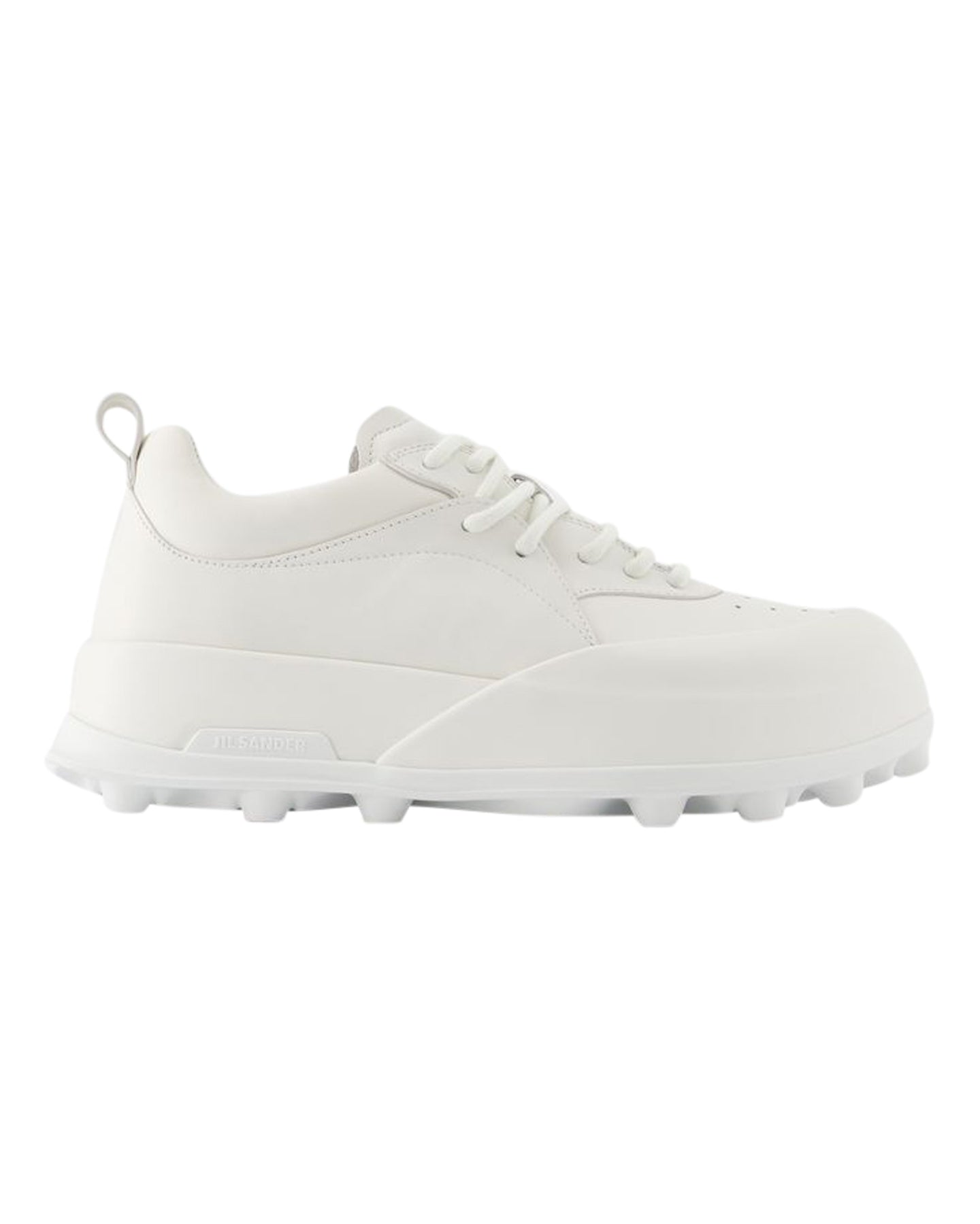 Sneaker Jil Sander Leder – Porzellan Weiß