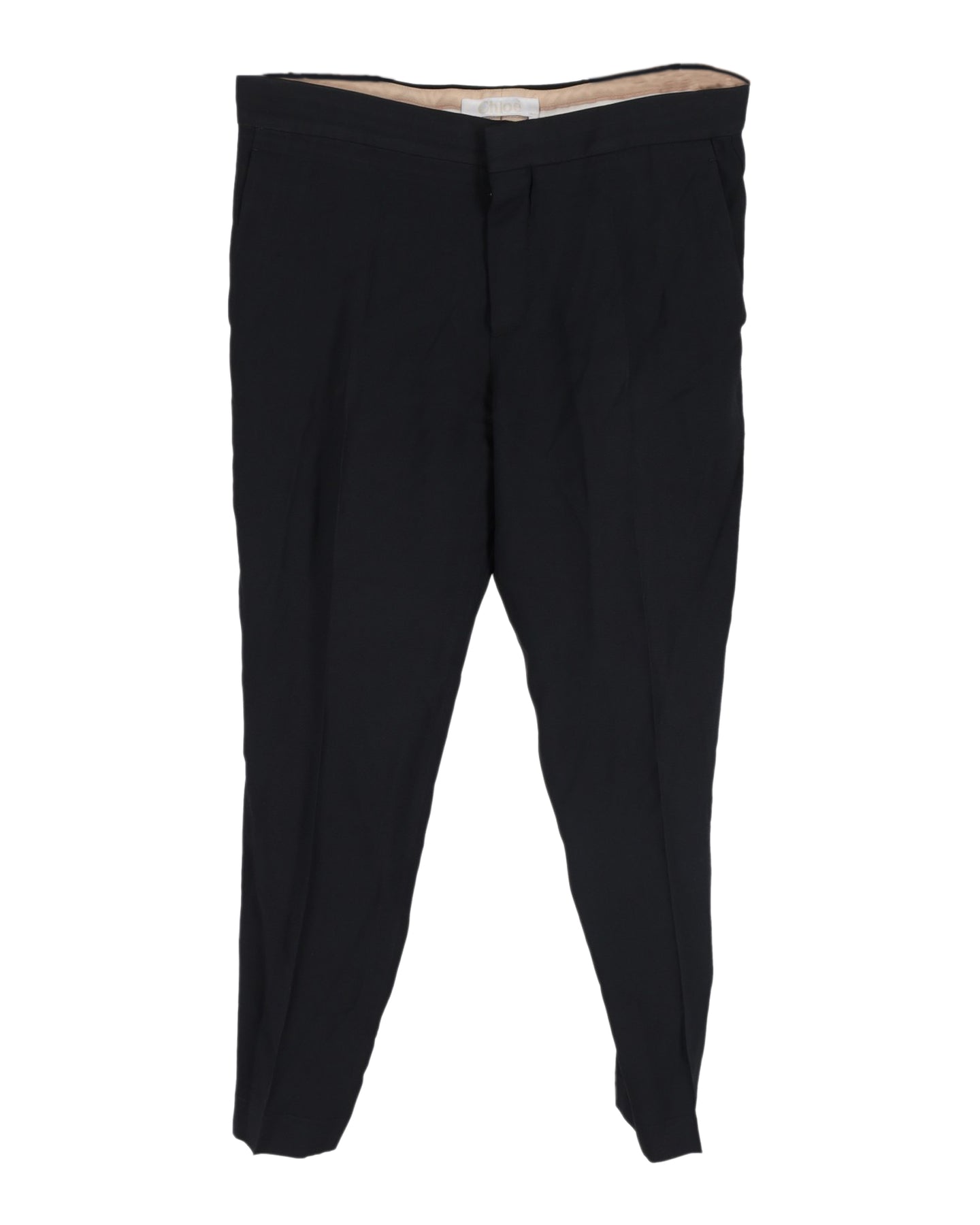 Chloé Hose mit geradem Bein in Schwarz