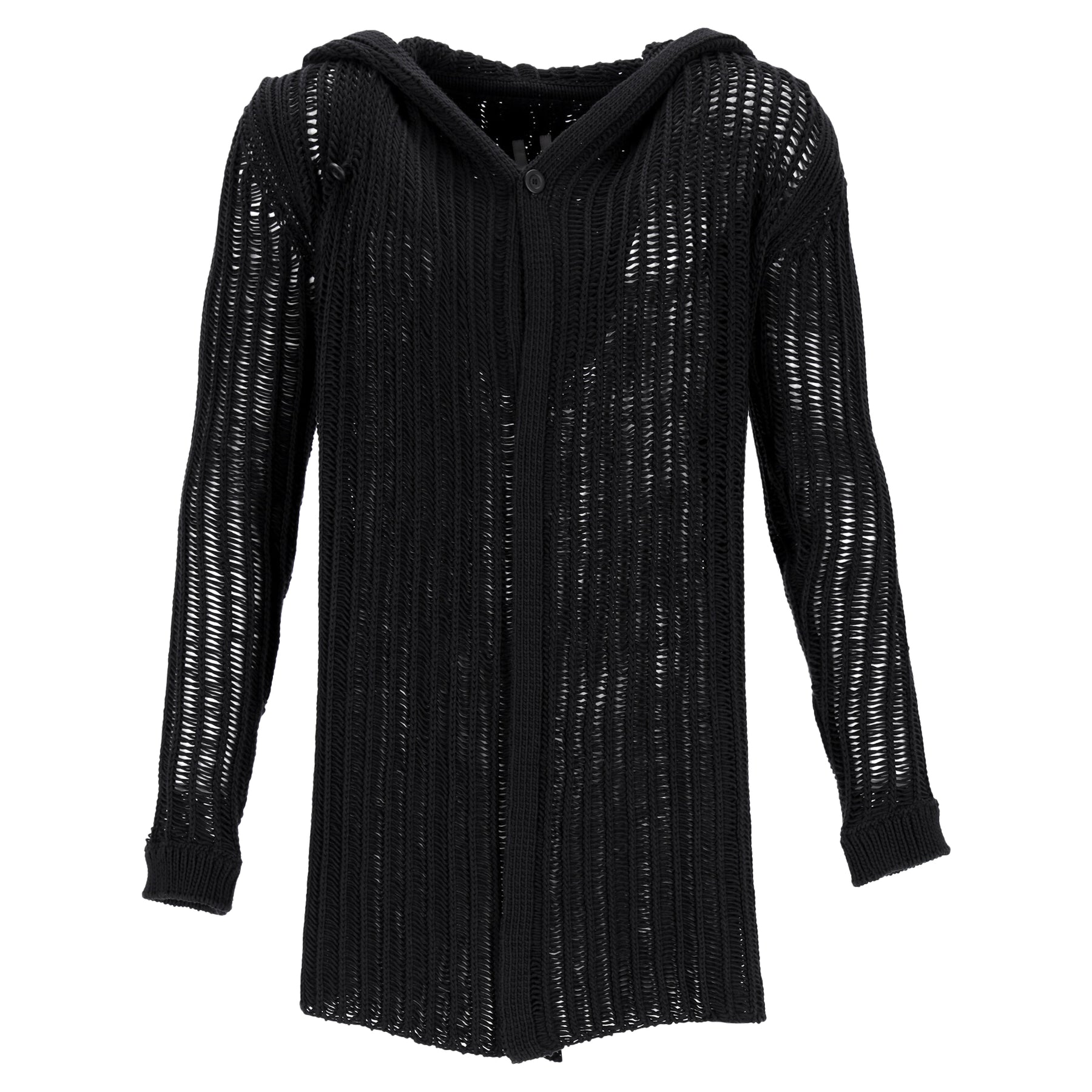 Rick Owens Kapuzenjacke aus schwarzer Wolle