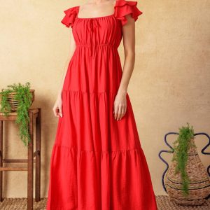 GET WITH IT Gewebtes Midikleid