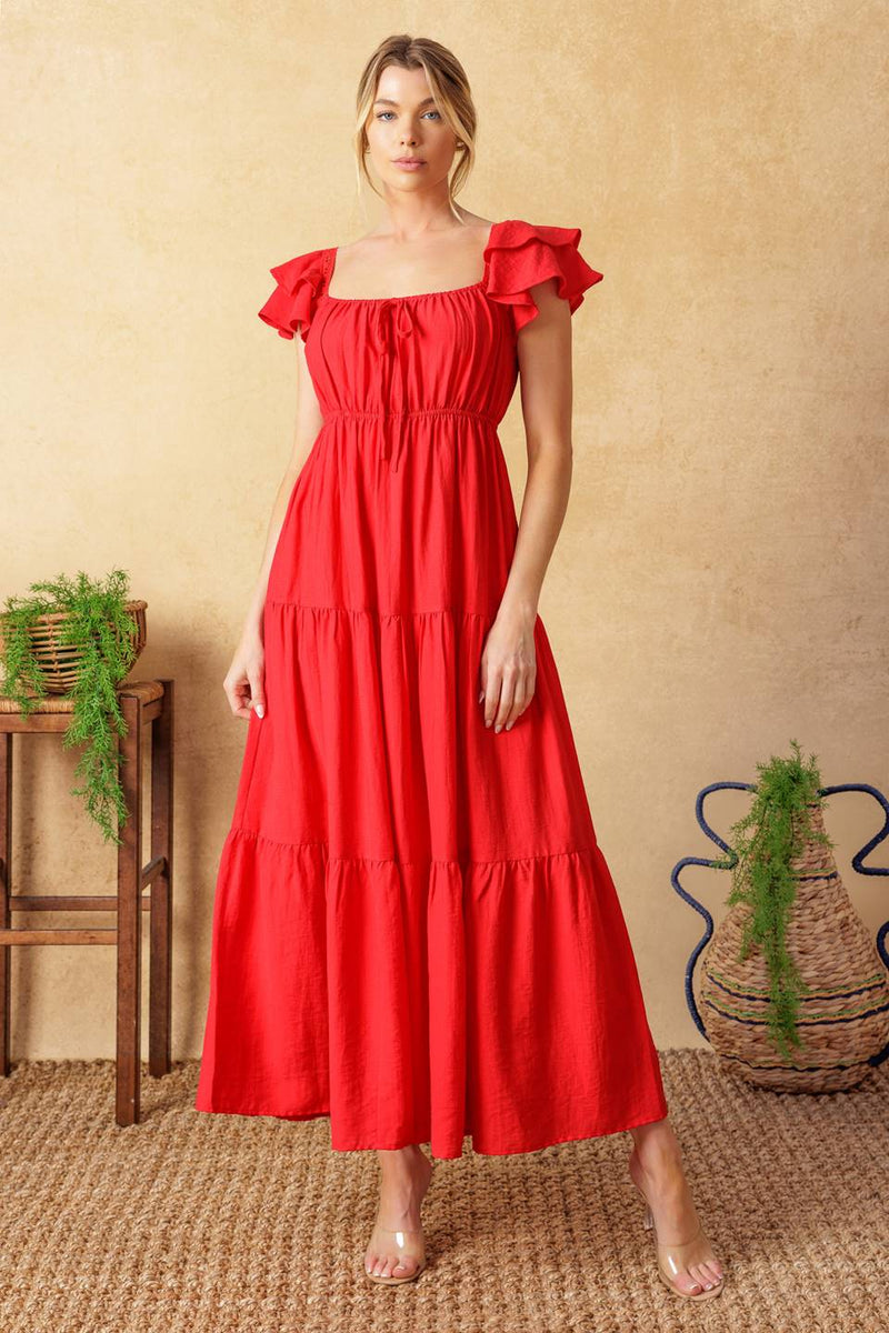 GET WITH IT Gewebtes Midikleid